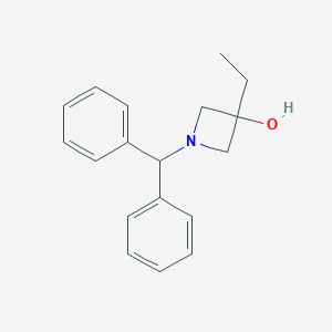 molecular formula C18H21NO B175971 1-Benzhydryl-3-ethylazetidin-3-ol CAS No. 147293-65-0