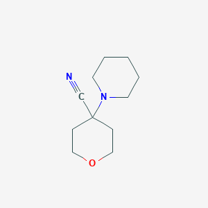 4-(Piperidin-1-yl)tetrahydro-2H-pyran-4-carbonitrile