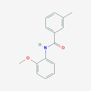 molecular formula C15H15NO2 B175980 N-(2-methoxyphenyl)-3-methylbenzamide CAS No. 124411-43-4