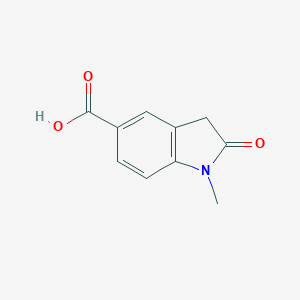 molecular formula C10H9NO3 B175990 1-Methyl-2-oxoindoline-5-carboxylic acid CAS No. 167627-05-6
