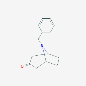 molecular formula C14H17NO B017600 8-Benzyl-8-azabicyclo[3.2.1]octan-3-one CAS No. 28957-72-4