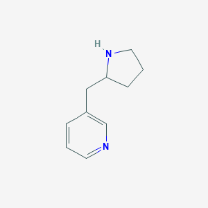 molecular formula C10H14N2 B176018 3-(Pyrrolidin-2-ylmethyl)pyridine CAS No. 106366-28-3