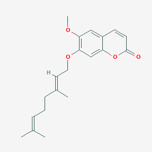 molecular formula C20H24O4 B017602 7-Geranyloxy-6-methoxycoumarin CAS No. 28587-43-1