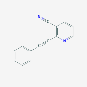 2-(2-Phenylethynyl)pyridine-3-carbonitrile