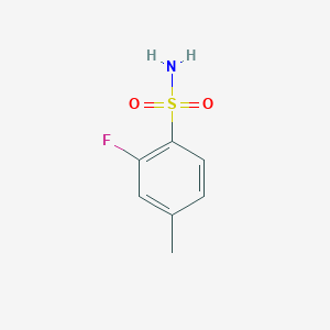 molecular formula C7H8FNO2S B176043 2-Fluoro-4-methylbenzenesulfonamide CAS No. 199590-69-7