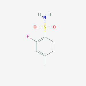 molecular formula C7H8FNO2S B176043 2-氟-4-甲苯-1-磺酰胺 CAS No. 199590-69-7