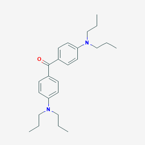 molecular formula C25H36N2O B176044 Bis[4-(dipropylamino)phenyl]methanone CAS No. 103208-52-2