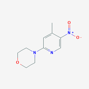 4-{5-Nitro-4-methyl-2-pyridinyl}morpholine
