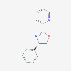 molecular formula C14H12N2O B176062 2-[(4S)-4,5-dihydro-4-phenyl-2-oxazolyl]-Pyridine CAS No. 153880-57-0