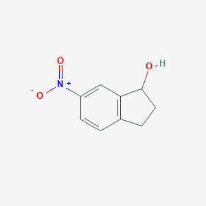 molecular formula C9H9NO3 B176074 6-nitro-2,3-dihydro-1H-inden-1-ol CAS No. 119273-81-3