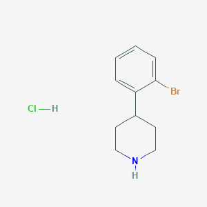 molecular formula C11H15BrClN B176076 4-(2-Bromophenyl)piperidine hydrochloride CAS No. 1198285-51-6