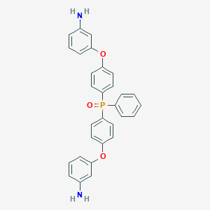 molecular formula C30H25N2O3P B176078 Bis[4-(3-aminophenoxy)phenyl] phenylphosphine oxide CAS No. 132817-72-2