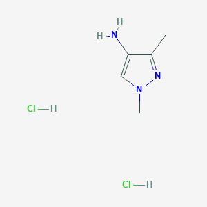 molecular formula C5H11Cl2N3 B176083 1,3-Dimethyl-1H-pyrazol-4-amine dihydrochloride CAS No. 197367-87-6