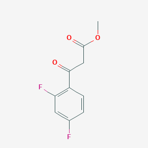 molecular formula C10H8F2O3 B176084 Methyl 3-(2,4-difluorophenyl)-3-oxopropanoate CAS No. 185302-85-6