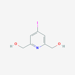 molecular formula C7H8INO2 B176088 4-Iodo-2,6-bis(hydroxymethyl)pyridine CAS No. 120491-91-0