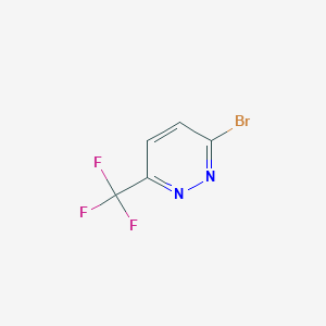 molecular formula C5H2BrF3N2 B176094 3-Bromo-6-(trifluoromethyl)pyridazine CAS No. 174607-37-5