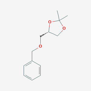 molecular formula C13H18O3 B017610 (S)-4-Benzyloxymethyl-2,2-dimethyl-1,3-dioxolane CAS No. 16495-03-7