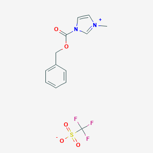 molecular formula C13H13F3N2O5S B176104 1-Carbobenzoxy-3-methylimidazolium Triflate CAS No. 163080-99-7