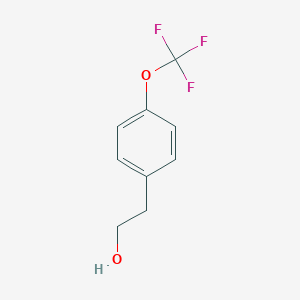 molecular formula C9H9F3O2 B176105 2-(4-(Trifluoromethoxy)phenyl)ethanol CAS No. 196811-90-2