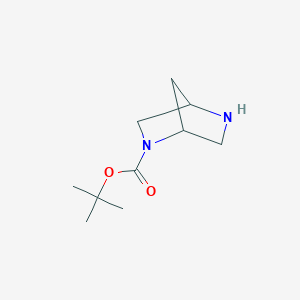 molecular formula C10H18N2O2 B176106 Tert-butyl 2,5-diazabicyclo[2.2.1]heptane-2-carboxylate CAS No. 198989-07-0