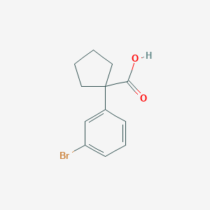 molecular formula C12H13BrO2 B176109 1-(3-Bromophenyl)cyclopentanecarboxylic acid CAS No. 143328-23-8