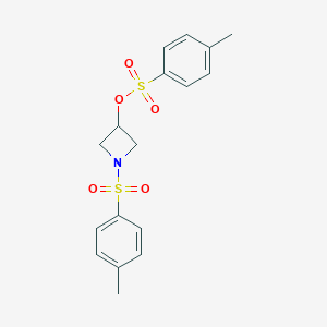 molecular formula C17H19NO5S2 B176111 [1-(4-Methylphenyl)sulfonylazetidin-3-yl] 4-methylbenzenesulfonate CAS No. 17358-66-6