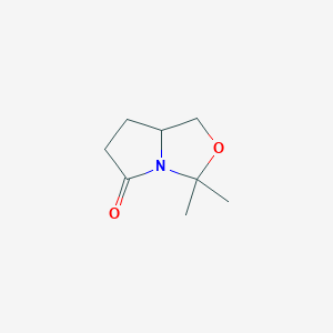 molecular formula C8H13NO2 B176113 3,3-Dimethyltetrahydropyrrolo[1,2-c]oxazol-5(3H)-one CAS No. 148776-20-9