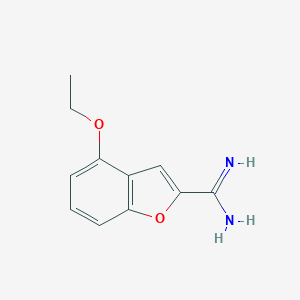 molecular formula C11H12N2O2 B176117 4-Ethoxybenzofuran-2-carboximidamide CAS No. 199287-02-0