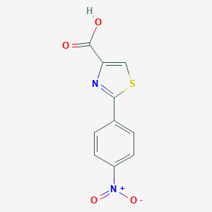 molecular formula C10H6N2O4S B176121 2-(4-nitrophenyl)-1,3-thiazole-4-carboxylic Acid CAS No. 17228-97-6