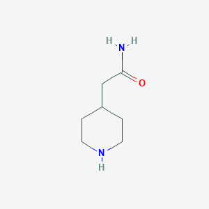 molecular formula C7H14N2O B176132 2-(Piperidin-4-yl)acetamide CAS No. 184044-10-8