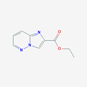 molecular formula C9H9N3O2 B176135 Ethyl imidazo[1,2-B]pyridazine-2-carboxylate CAS No. 123531-27-1
