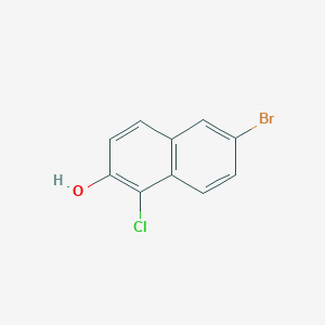 molecular formula C10H6BrClO B176137 6-Bromo-1-chloronaphthalen-2-ol CAS No. 102169-88-0