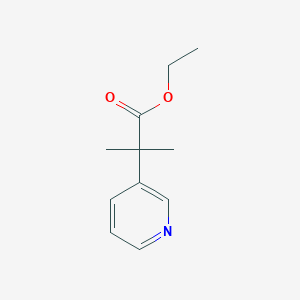 molecular formula C11H15NO2 B176139 Ethyl 2-methyl-2-(pyridin-3-YL)propanoate CAS No. 120690-70-2