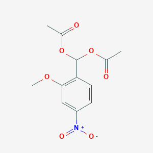 molecular formula C12H13NO7 B176141 (2-Methoxy-4-nitrophenyl)methylene diacetate CAS No. 198821-77-1