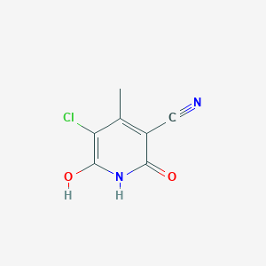 molecular formula C7H5ClN2O2 B176143 5-Chloro-6-hydroxy-4-methyl-2-oxo-1,2-dihydropyridine-3-carbonitrile CAS No. 139713-57-8