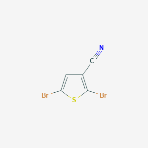 molecular formula C5HBr2NS B176145 2,5-Dibromothiophene-3-carbonitrile CAS No. 18792-01-3