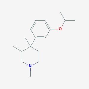 molecular formula C17H27NO B176149 1,3,4-Trimethyl-4-(3-propan-2-yloxyphenyl)piperidine CAS No. 145340-46-1