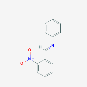 molecular formula C14H12N2O2 B176156 N-(4-methylphenyl)-1-(2-nitrophenyl)methanimine CAS No. 17064-82-3