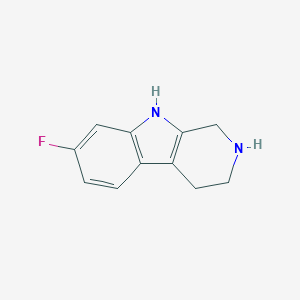 molecular formula C11H11FN2 B176159 7-Fluoro-2,3,4,9-tetrahydro-1H-beta-carboline CAS No. 177858-80-9