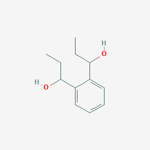 molecular formula C12H18O2 B176169 1,2-Bis(1-hydroxypropyl)benzene CAS No. 196871-46-2