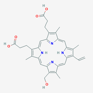 molecular formula C33H34N4O5 B176171 Deuteroporphyrin IX 2-vinyl, 4-hydroxymethyl CAS No. 141407-08-1