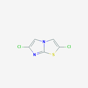 molecular formula C5H2Cl2N2S B176176 2,6-Dichloroimidazo[2,1-b]thiazole CAS No. 135718-53-5