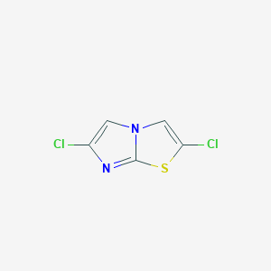 molecular formula C5H2Cl2N2S B176176 2,6-Dichloroimidazo[2,1-b][1,3]thiazole CAS No. 135718-53-5