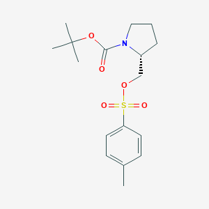 molecular formula C17H25NO5S B176194 (R)-tert-Butyl 2-((tosyloxy)methyl)pyrrolidine-1-carboxylate CAS No. 128510-88-3