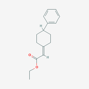 molecular formula C16H20O2 B176203 Ethyl 2-(4-phenylcyclohexylidene)acetate CAS No. 115880-04-1