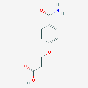 3-(4-Carbamoylphenoxy)propanoic acid