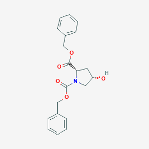 molecular formula C20H21NO5 B176212 (2S,4S)-二苄基 4-羟基吡咯烷-1,2-二羧酸盐 CAS No. 132592-07-5