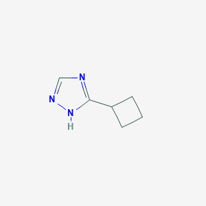 molecular formula C6H9N3 B176222 3-Cyclobutyl-1H-1,2,4-triazole CAS No. 1199215-93-4