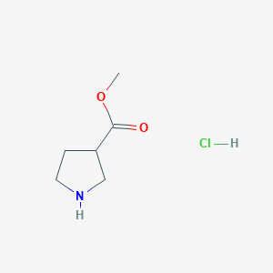 molecular formula C6H12ClNO2 B176232 Methyl pyrrolidine-3-carboxylate hydrochloride CAS No. 198959-37-4