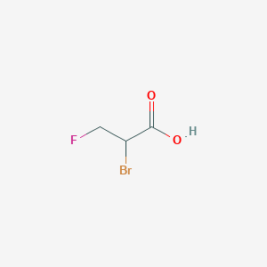 molecular formula C3H4BrFO2 B176237 2-Bromo-3-fluoropropionic acid CAS No. 16652-36-1